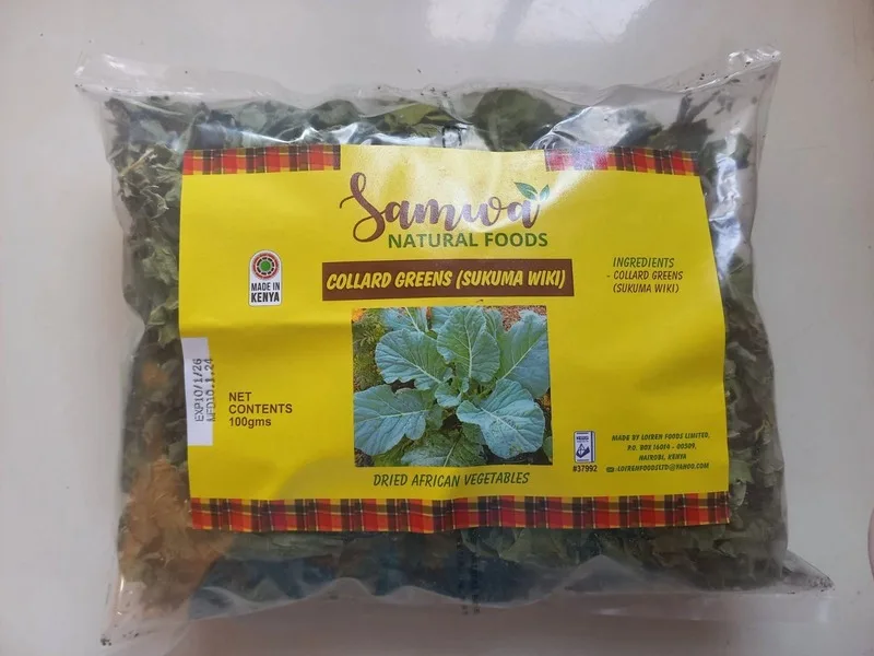 Dried Sukuma Wiki (Collard Greens)